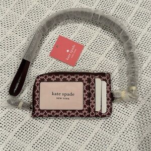 NWT Kate Spade Card Case Wallet w Lanyard